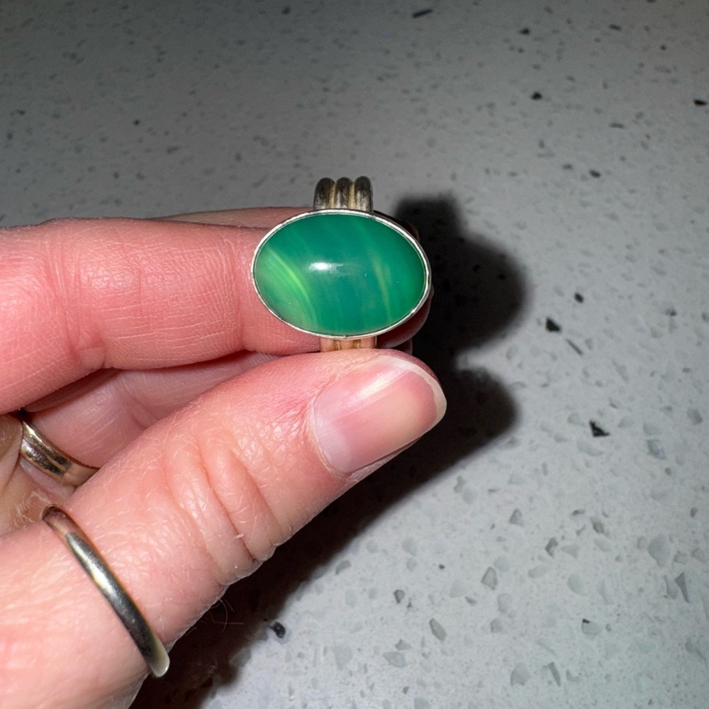 Elegant Green Stone Ring